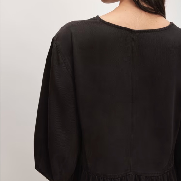 sale | everlane | the TENCEL™ puff-sleeve dress - Picture 4 of 6